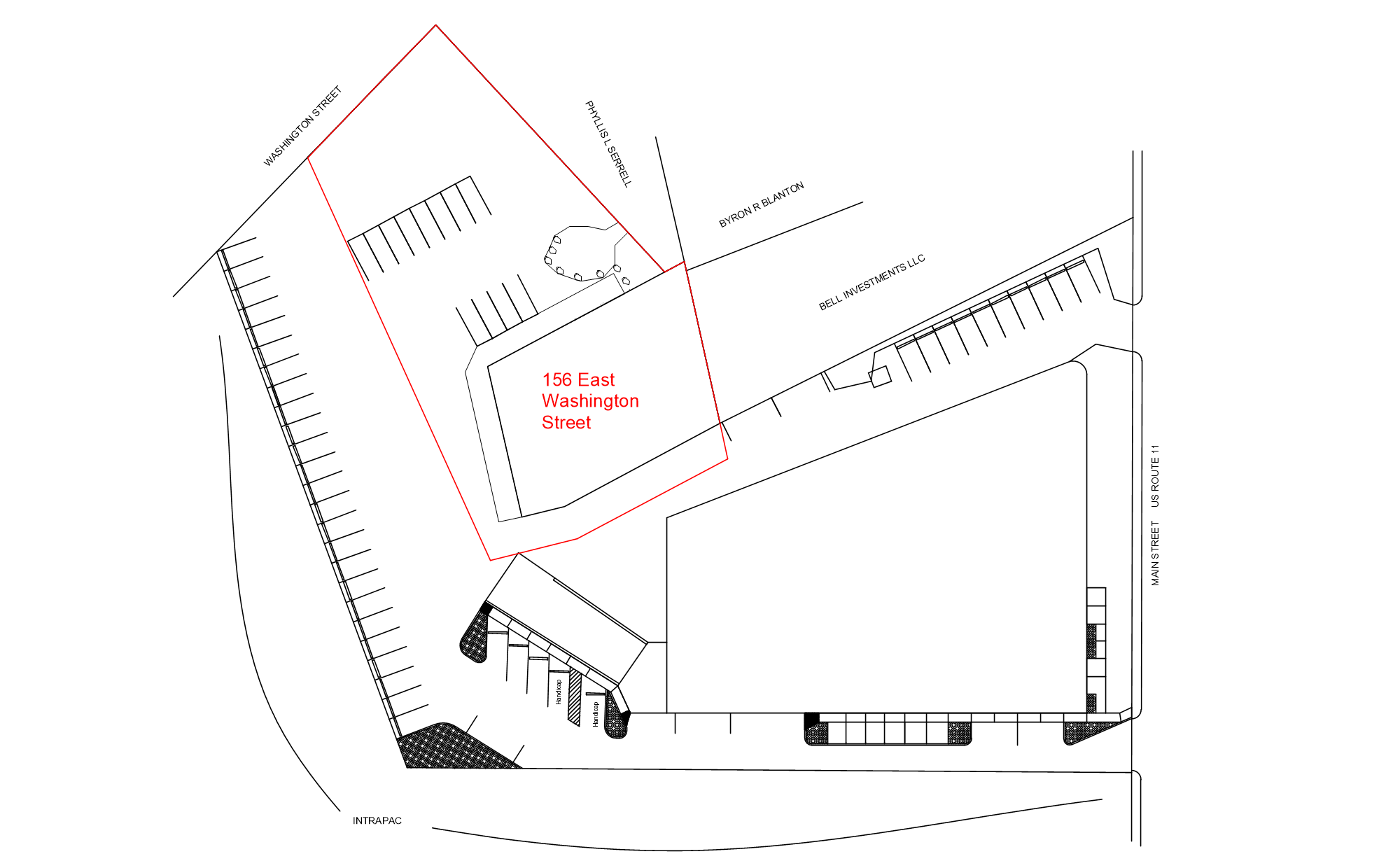 156 E Washington - site plan